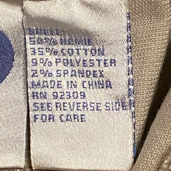 DG2 Diane Gilman Tan Denim Jeans Striped Elastic Ankle Cuffs Stretch Size (8T) - Picture 7 of 8